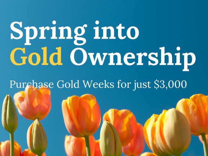 Spring Into Gold Ownership — Just $3,000